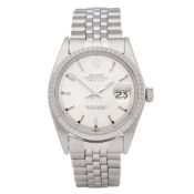 Rolex Datejust 36 18K White Gold & Stainless Steel Watch 1603