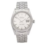 Rolex Datejust 36 18K White Gold & Stainless Steel Watch 1603