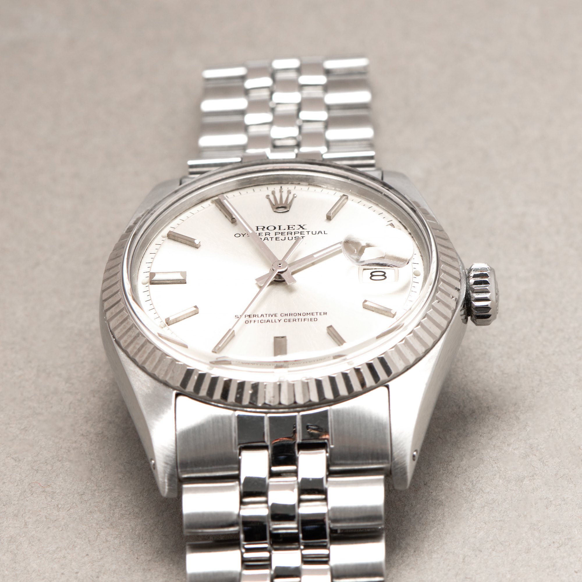 Rolex Datejust 36 18K White Gold & Stainless Steel Watch 1603 - Image 6 of 8