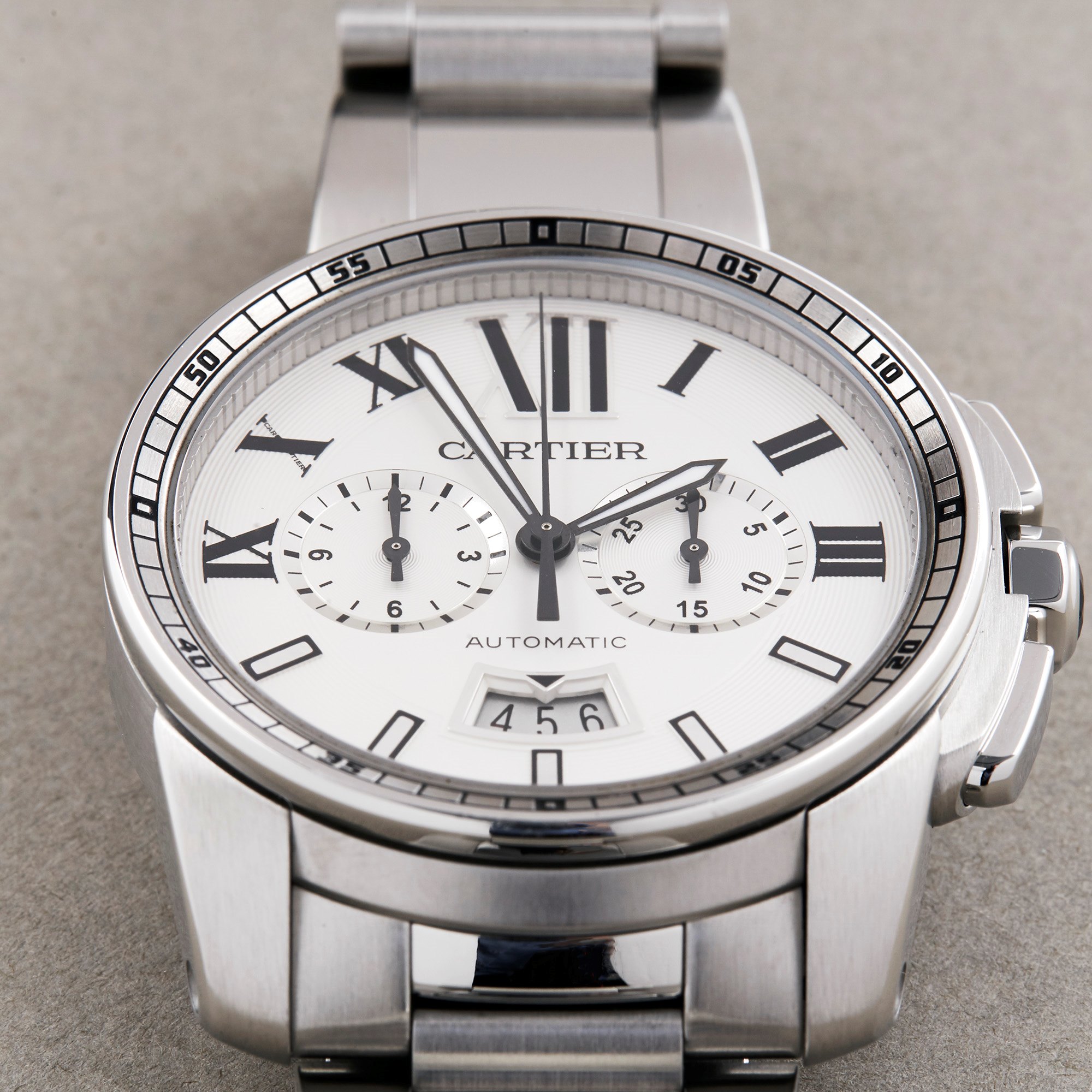 Cartier Calibre de Cartier Chronograph Stainless Steel Watch W7100045 or 3578 - Image 4 of 10
