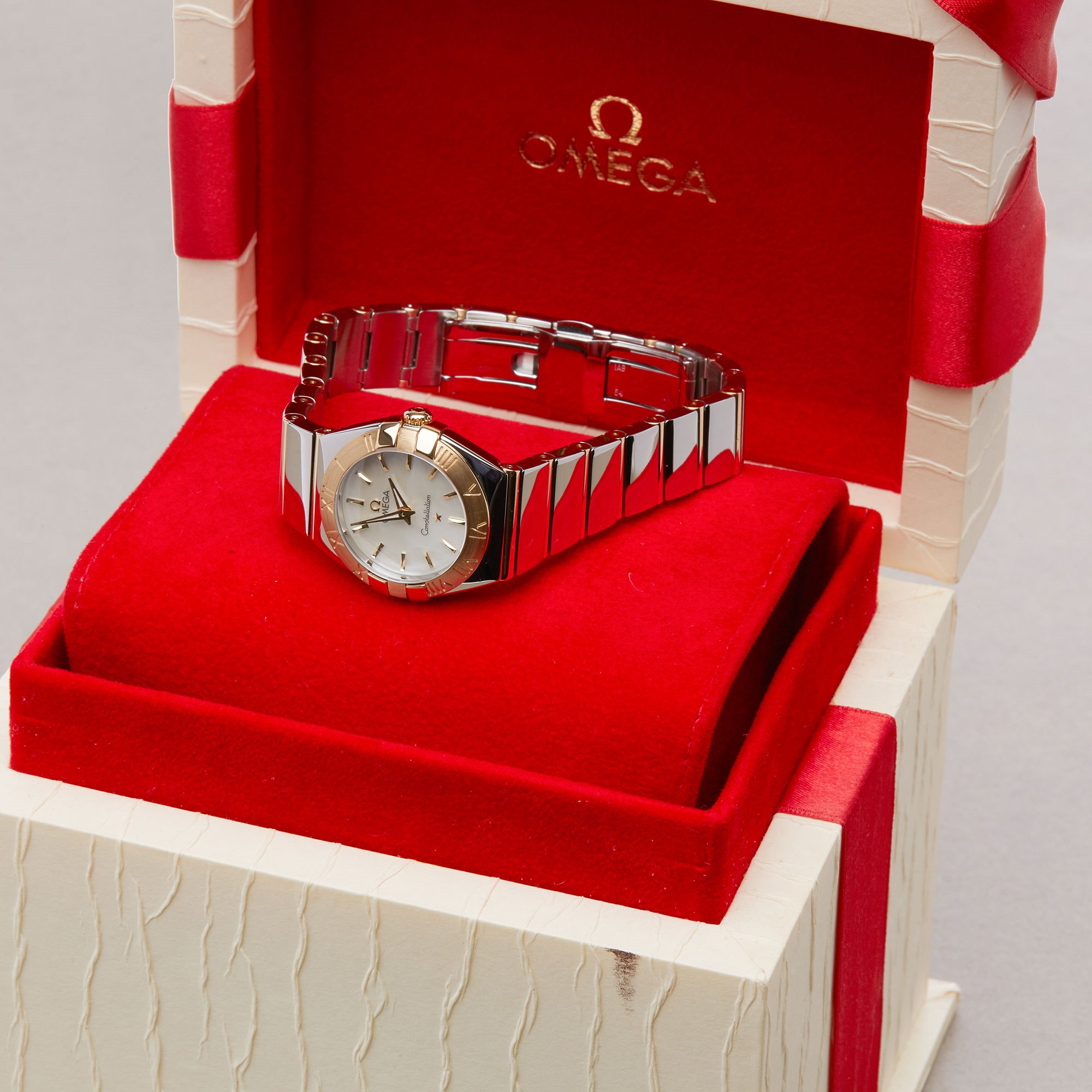 Omega Constellation 18K Yellow Gold & Stainless Steel Watch 123.20.24.60.05.002 - Image 9 of 12