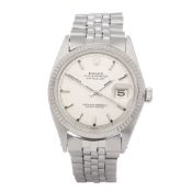 Rolex Datejust 36 18K White Gold & Stainless Steel Watch 1601