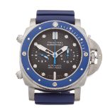 Panerai Luminor Submersible Chronograph Guillaume Nery Edition Stainless Steel Watch PAM00982