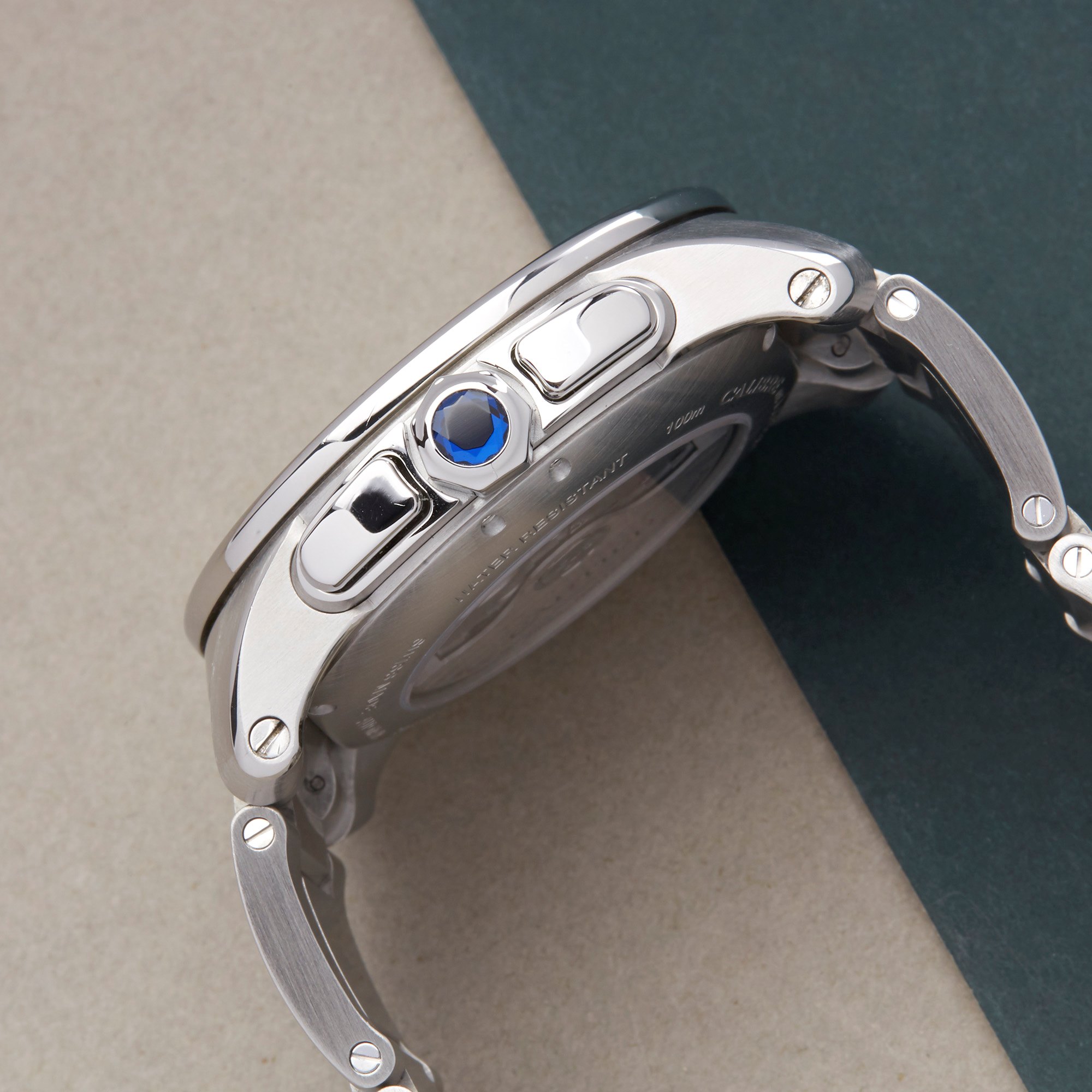 Cartier Calibre de Cartier Chronograph Stainless Steel Watch W7100045 or 3578 - Image 3 of 10