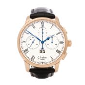 Glashutte Senator Chronograph 18K Rose Gold Watch W13701010530