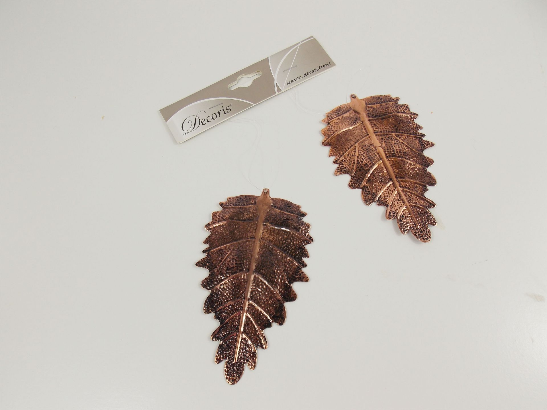 10 x 2 Pieces of Copper Style Leaf Tree Hanger Decorations - Image 2 of 6