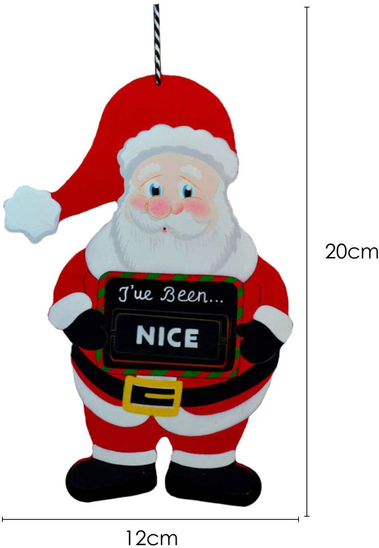 10 x Christmas Kids' Bedroom Door Hangers - 'Naughty Or Nice' - Image 3 of 7