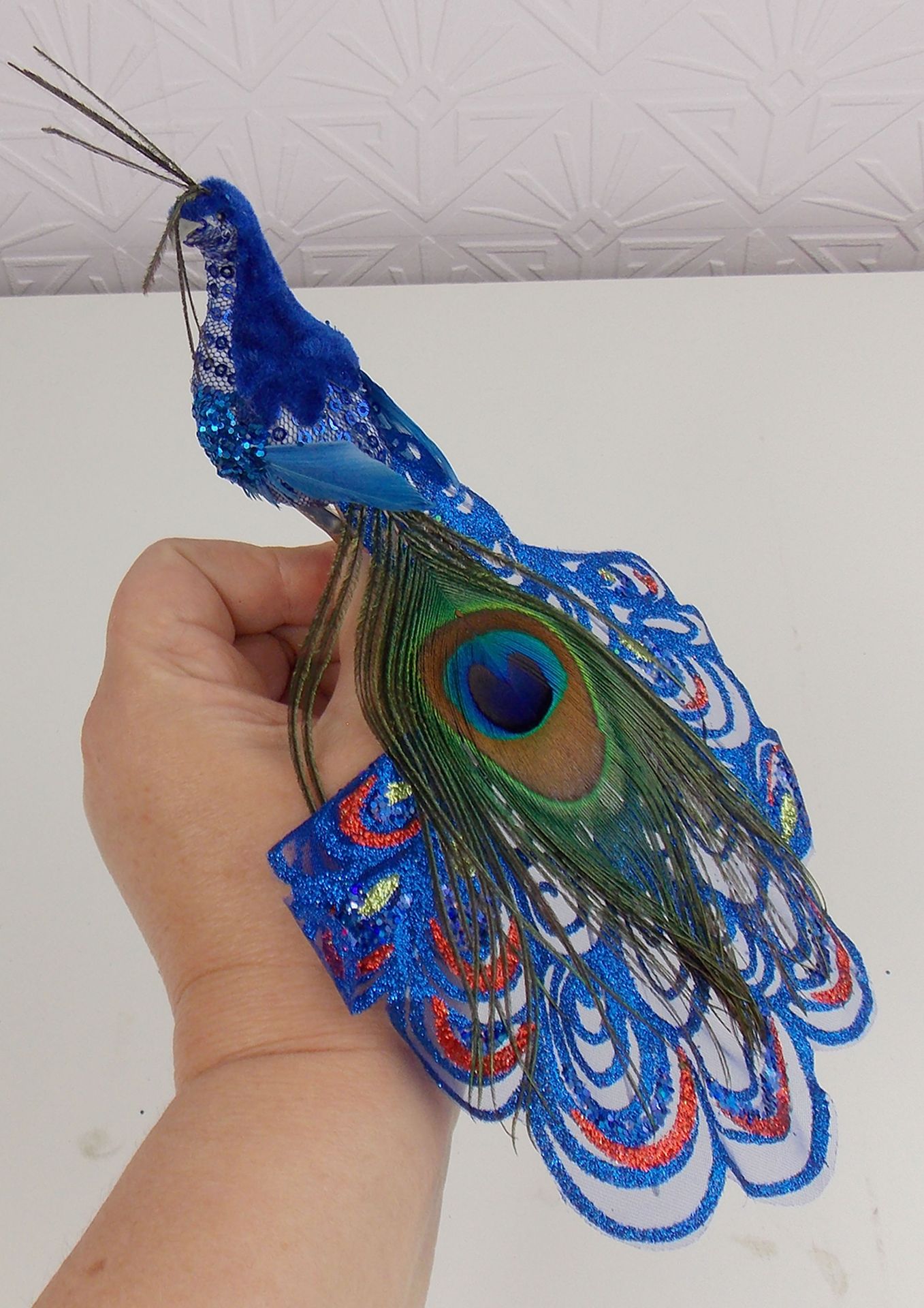 6 x Clip-On Peacock Ornaments - Image 5 of 6