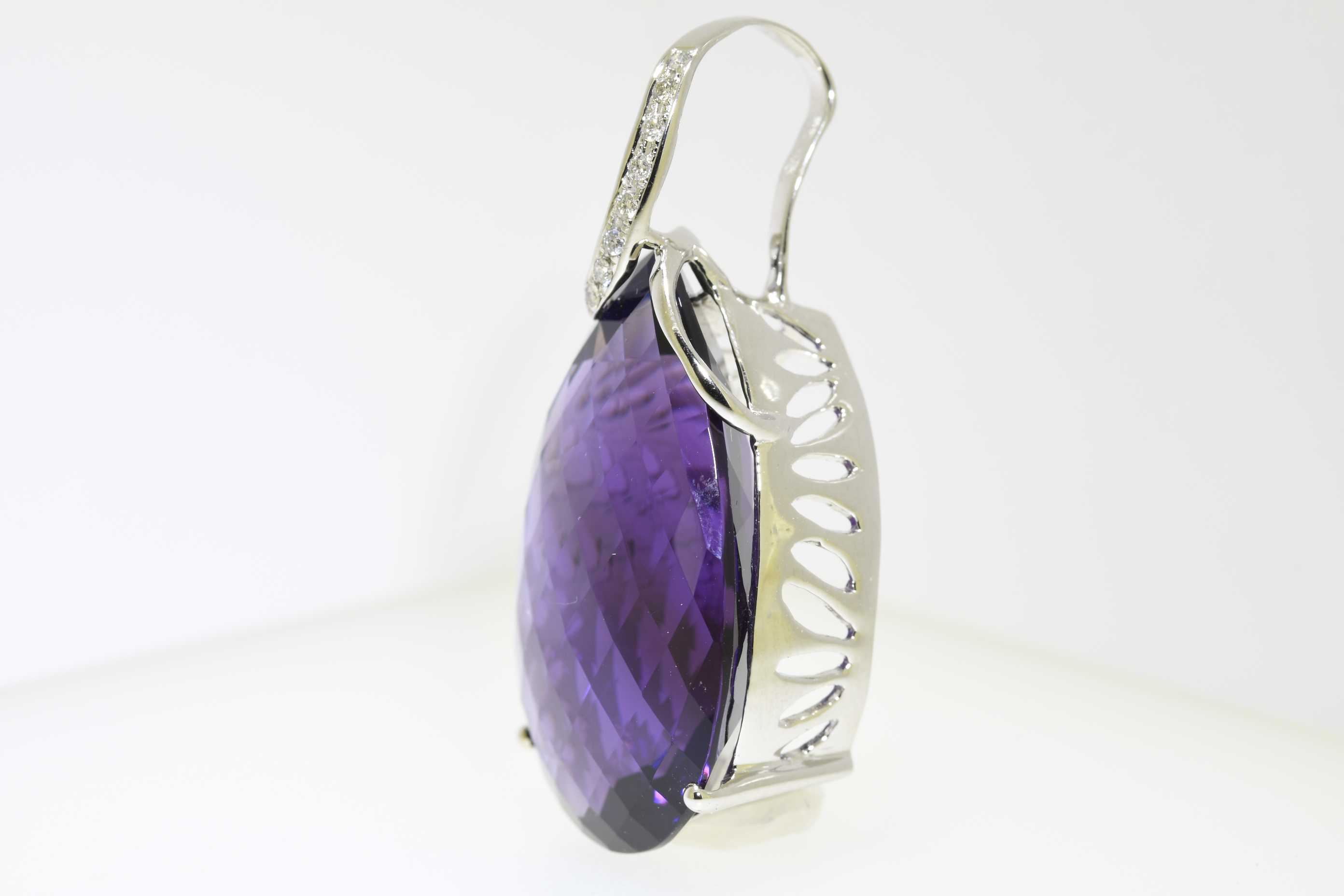 Pendant Amethyst & Diamond - Image 2 of 3