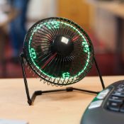 (5M) 25x Items. 13x Red5 Desktop Clock Fan. 12x Red5 LED Clock Fan With Stand. (All Units Have Re...