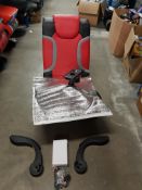 (10I) RRP £199.99. X-Rocker Vision 2.1 Wireless Pedestal Chair. (Lot Contains Chair Body, 2x Arm...