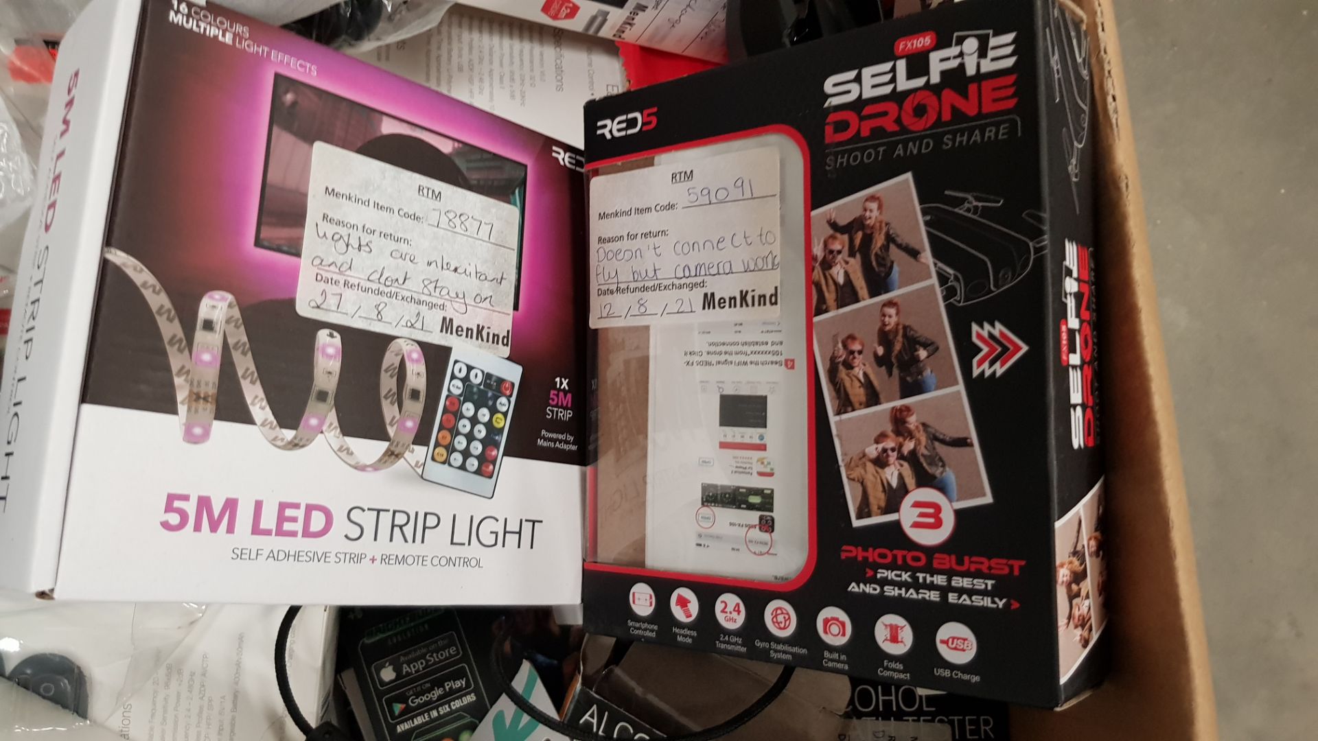 (5L) Lucky Dip ÛÒ Contents Of Box. Mixed Items To Include Red5 5M Strip Light RC. He Bluetooth E... - Image 8 of 17