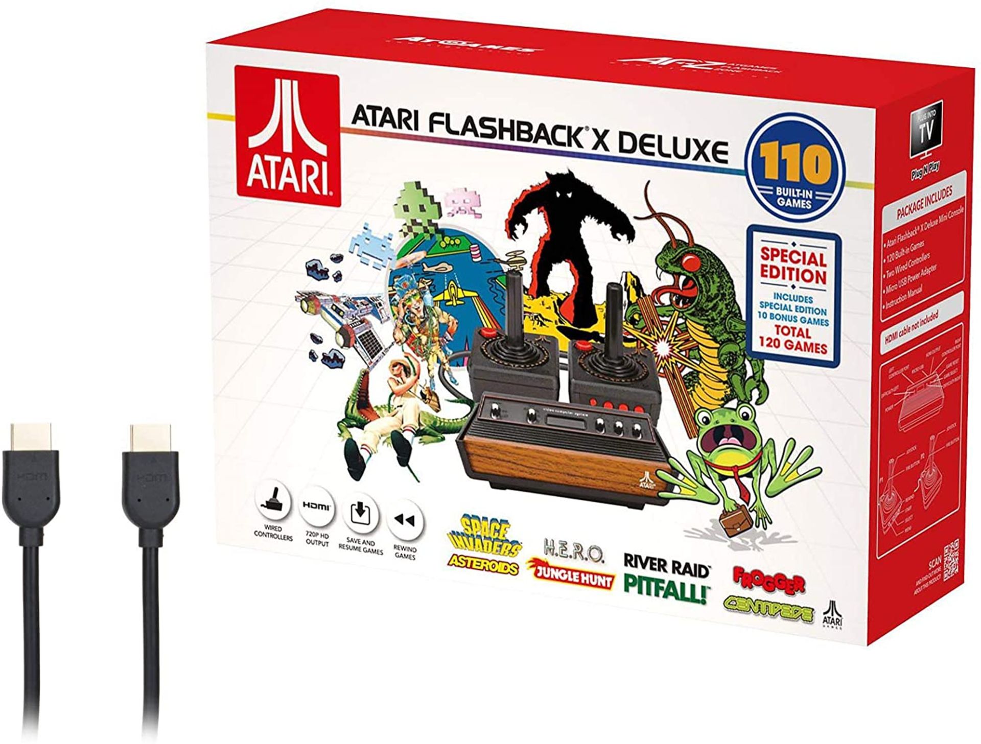(6E) RRP £75. Atari Flashback X Retro Console With 110 Games. (Unit Has Return To Manufacturer S...