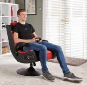 RRP £199.99. X-Rocker Vision Pedestal Chair. Console Compatible, 2.1 Audio Built Into The Back....