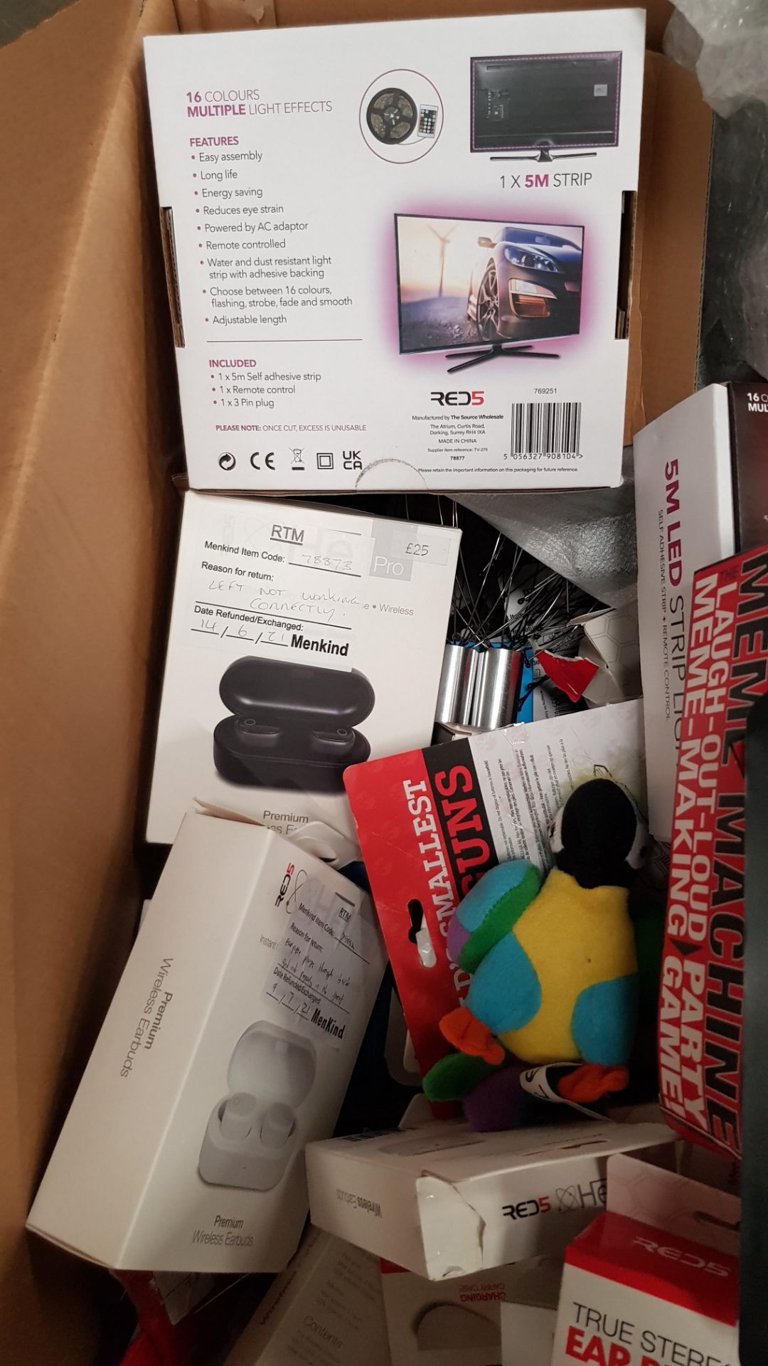 (5L) Lucky Dip ÛÒ Contents Of Box. Mixed Items To Include Red5 5M Strip Light RC. He Bluetooth E... - Image 14 of 17