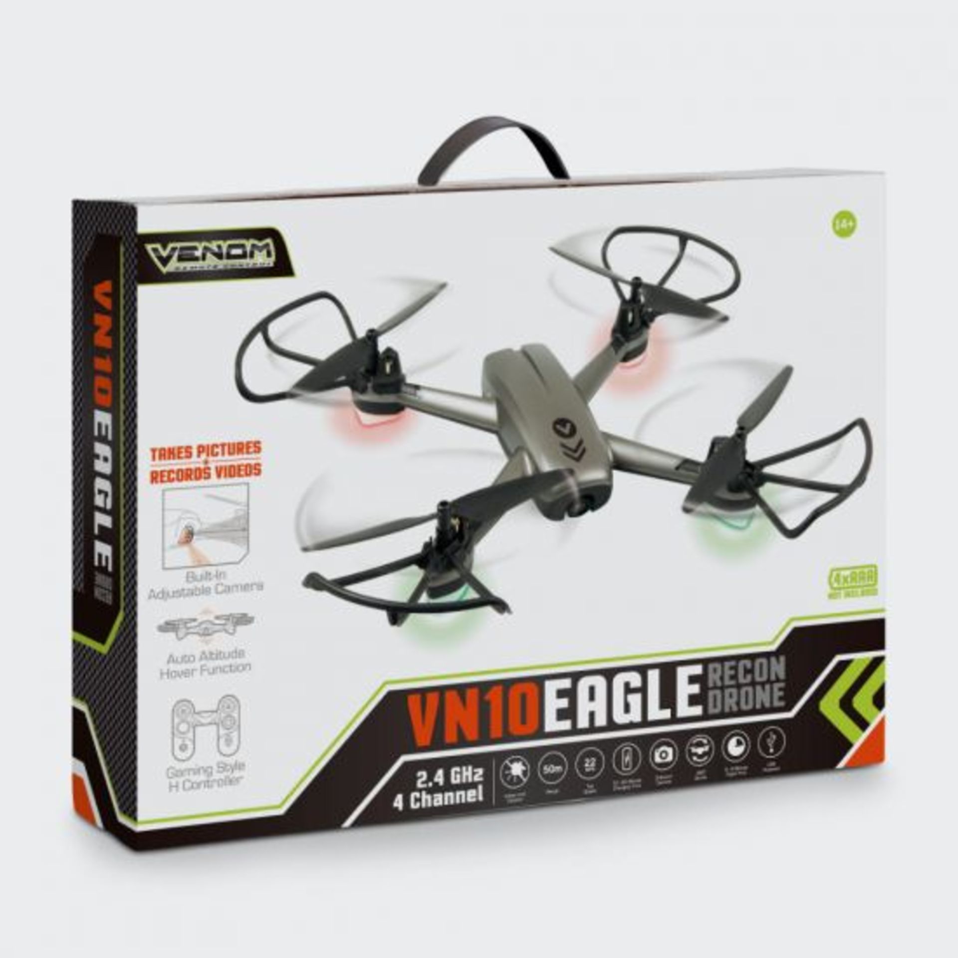 (11C) Lot RRP £90. 2x Tobar Venom VN10 Eagle Recon Drone With Camera. (All Units Have Return To... - Image 7 of 16