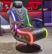 (11E) RRP £299.99. X-Rocker Monsoon RGB 4.1 Neo Motion LED Gaming Chair. (Lot Contains Chair Bod...