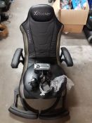 (10G) RRP £299.99. X-Rocker Monsoon RGB 4.1 Neo Motion LED Gaming Chair. (Lot Contains Chair Bod...