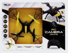 (11C) Lot RRP £135. 2x Red5 RC Camera Drone RRP £45 Each. (2x Yellow/Black, 1x Red/Black). (All...