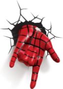 (5N) Lot RRP £150.00. 6x Marvel Ultimate Spiderman 3D Deco Light Spidey Hand RRP £25.00 Each. (...
