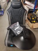 (10J) RRP £299.99. X-Rocker Monsoon RGB 4.1 Neo Motion LED Gaming Chair. (Lot Contains Chair.
