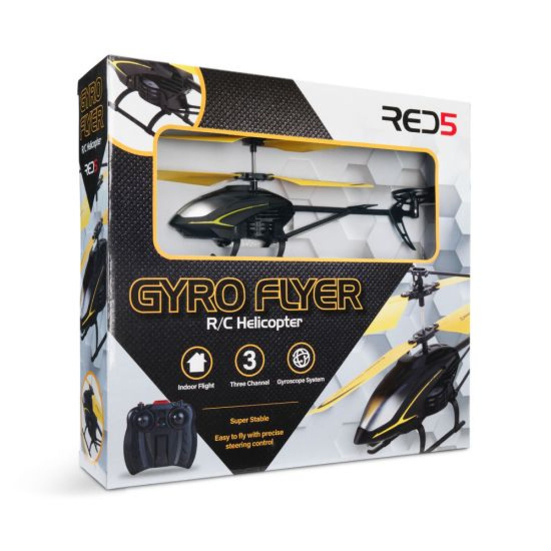 (6F) Lot RRP £175. 7x Red5 Gyro Flyer RC Helicopter RRP £25 Each. (All Units Have Return To Man...