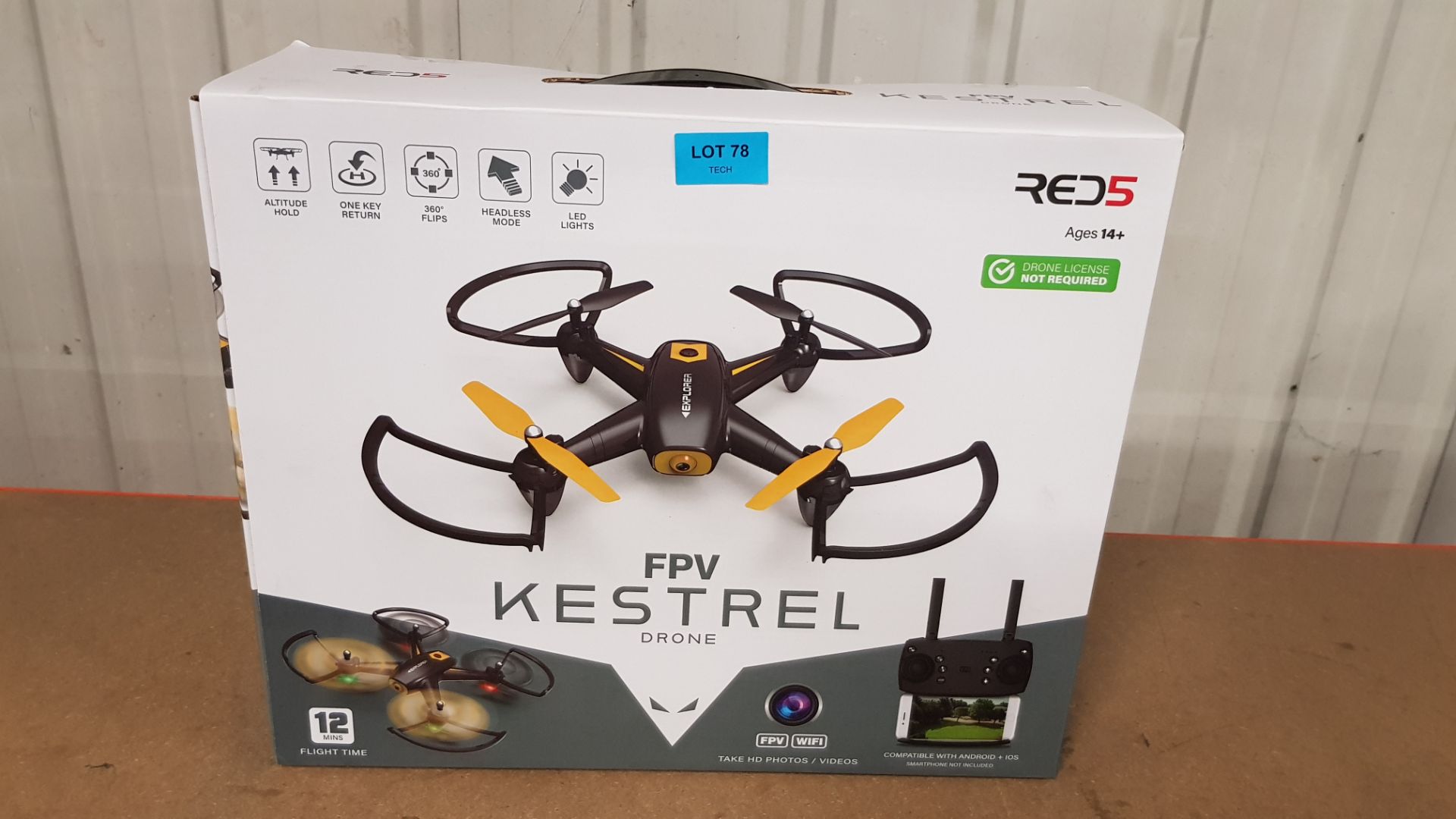 (11C) RRP £75.00. Red5 Kestrel FPV Drone HD. - Image 4 of 7