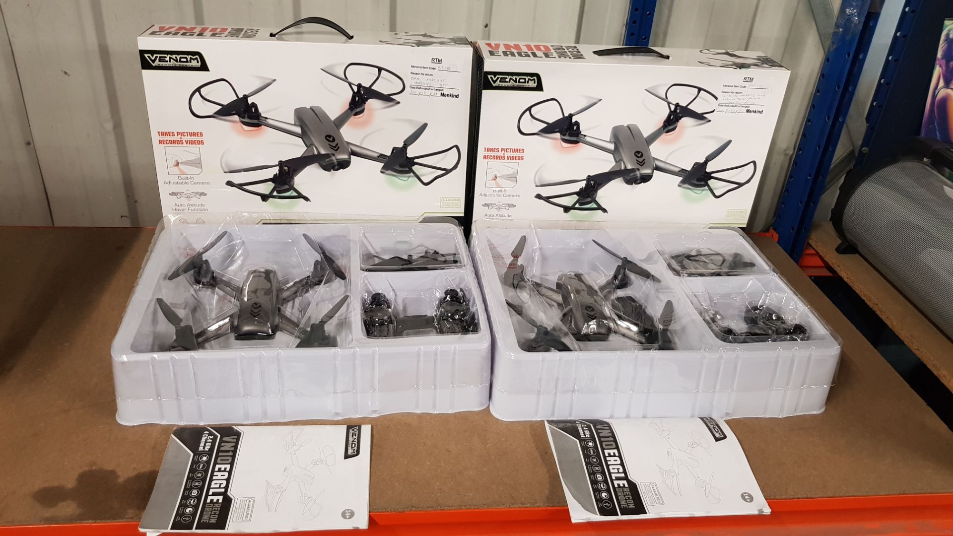 (11C) Lot RRP £90. 2x Tobar Venom VN10 Eagle Recon Drone With Camera. (All Units Have Return To... - Image 5 of 16