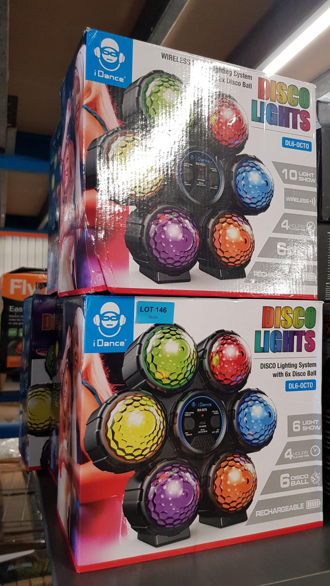 (6E) Lot RRP £150. 6x iDance Disco Lights RRP £25 Each. (All Units Have Return To Manufacturer... - Image 3 of 3