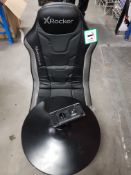 (10F) RRP £299.99. X-Rocker Monsoon RGB 4.1 Neo Motion LED Gaming Chair. (Lot Contains Chair Bod...