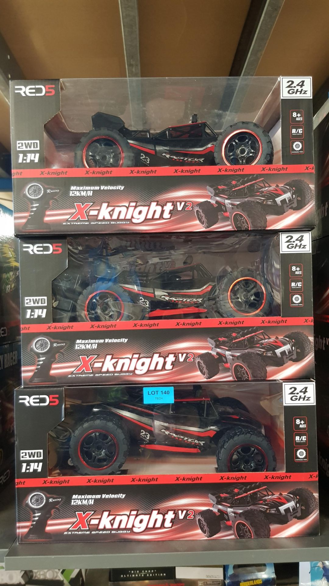 (6F) Lot RRP £140. 5x Red5 X-Knight V2 Extreme Speed Buggy RC RRP £28 Each. (All Units Have Ret... - Image 5 of 5