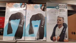 (10A) Lot RRP £150.00. 3x Well Being Shiatsu Neck & Back Massager RRP £50.00 Each. (All Units H...
