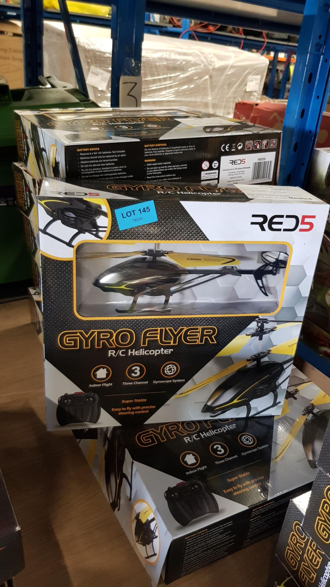 (6F) Lot RRP £175. 7x Red5 Gyro Flyer RC Helicopter RRP £25 Each. (All Units Have Return To Man... - Image 4 of 4