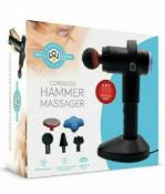 (5O) Lot RRP £315.00. 9x Well Being Items. 3x Cordless Hammer Massager RRP £55.00 Each. 6x Per...