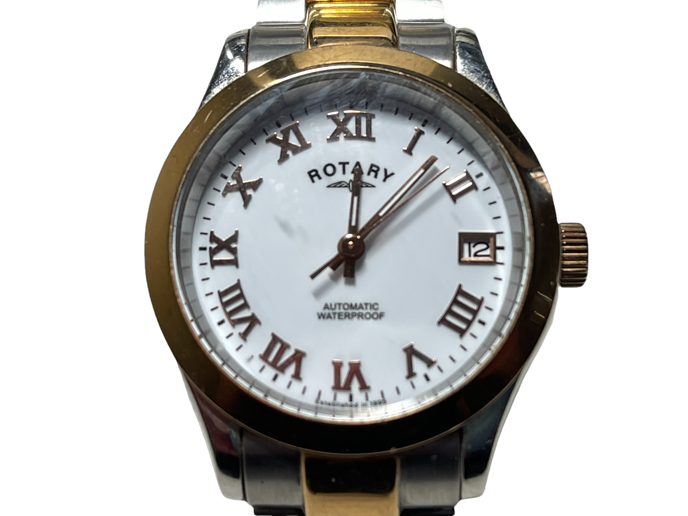 Returns or lost property from our private jet charter. Rotary ladies automatic watch - Image 2 of 8