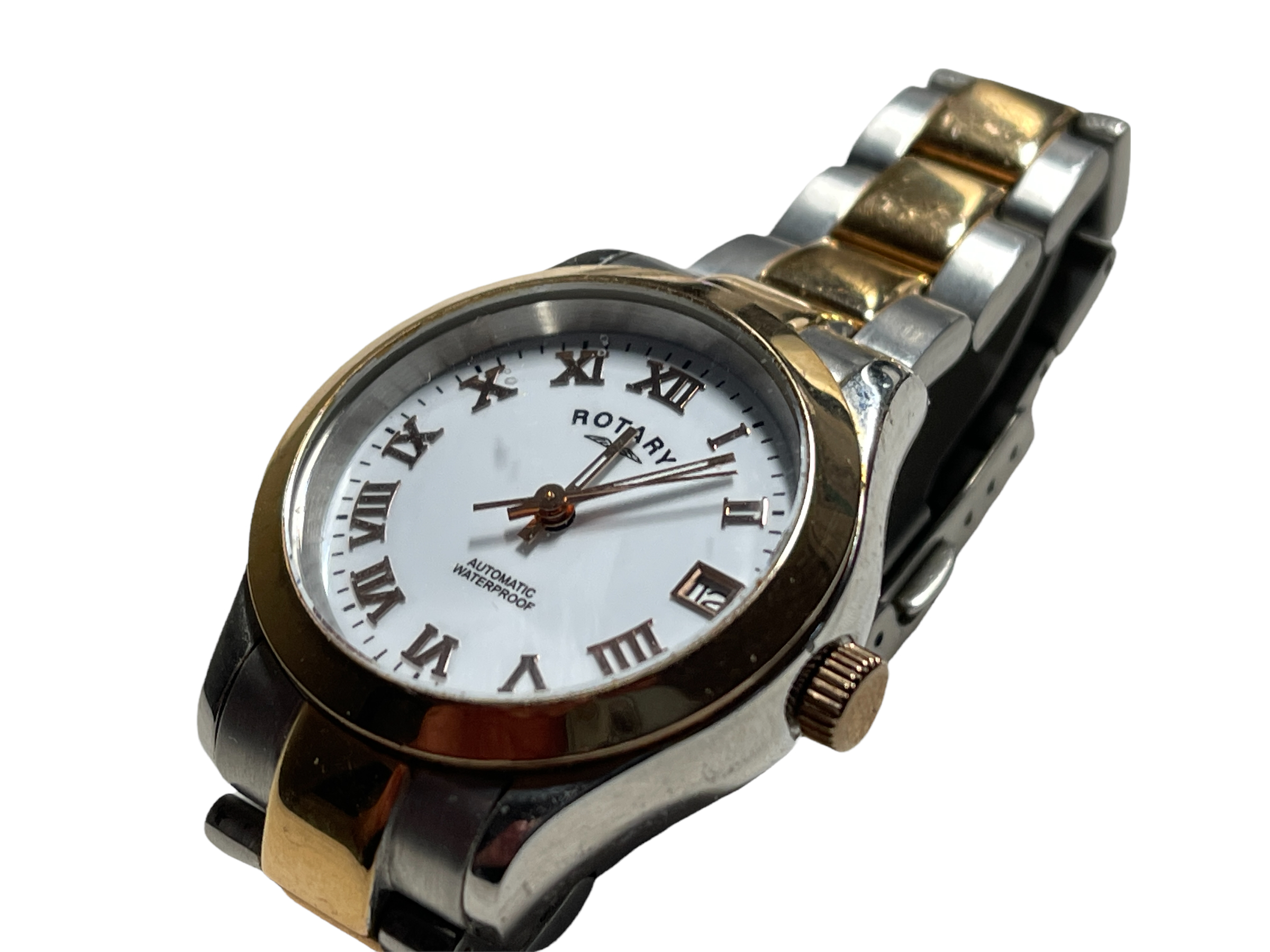 Returns or lost property from our private jet charter. Rotary ladies automatic watch - Image 5 of 8