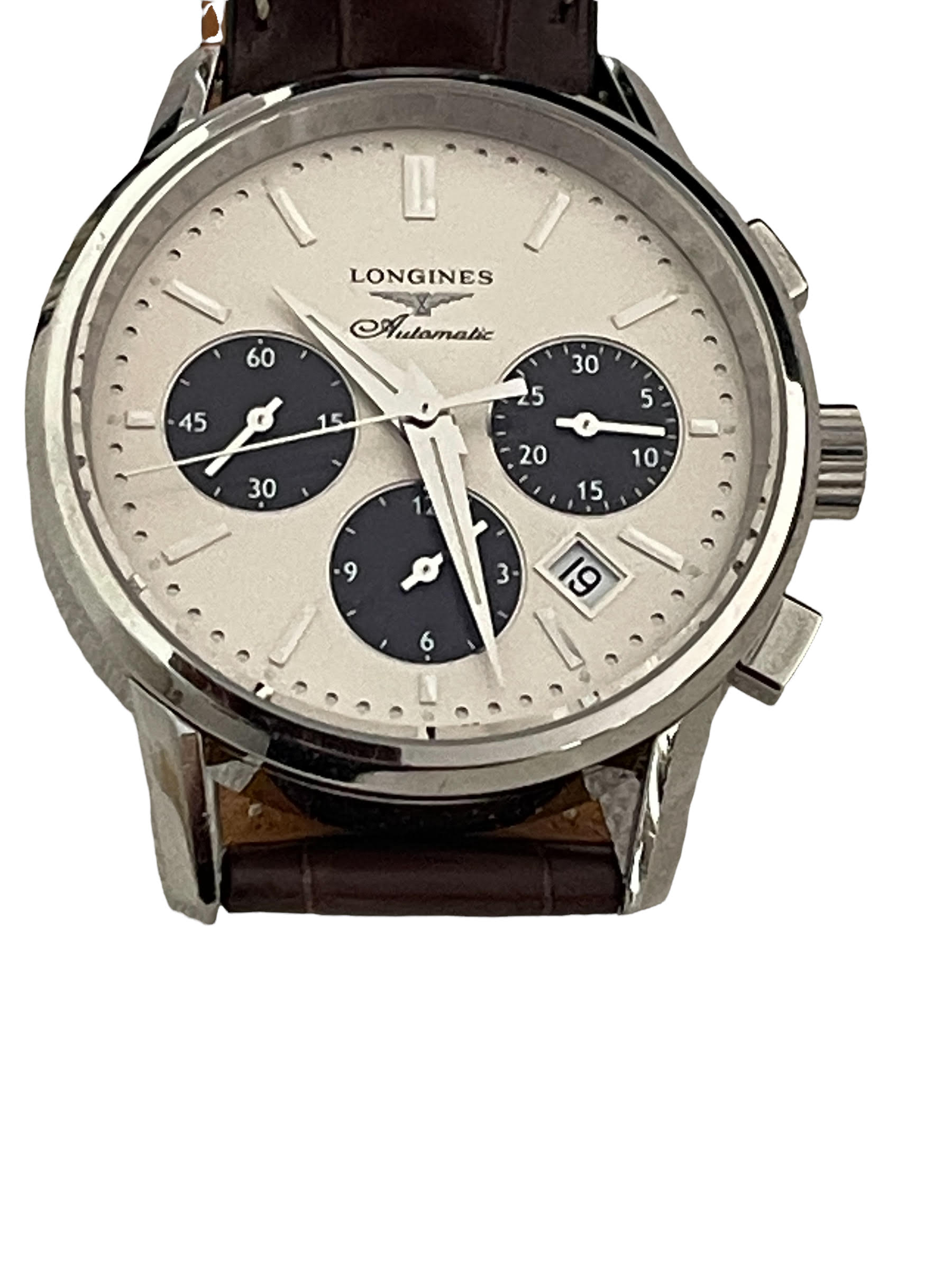 Longines Mens Chronograph Automatic Watch with box and papers, Ted Baker holdall. Lost property f... - Image 10 of 13