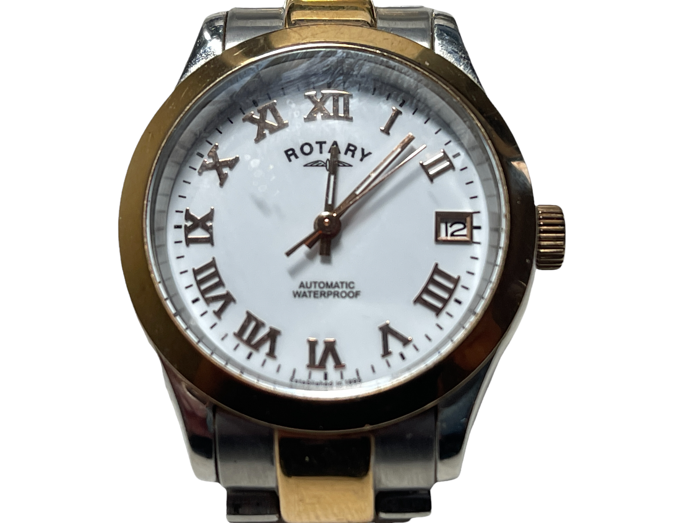 Returns or lost property from our private jet charter. Rotary ladies automatic watch - Image 6 of 8