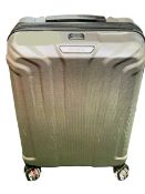 Lost property from our private jet charter. Samsonite hardshell cabin suitcase with charger