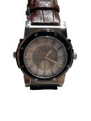 ROTARY EVOLUTION GENTS REVERSIBLE DIAL BROWN LEATHER STRAP surplus stock is very collectable