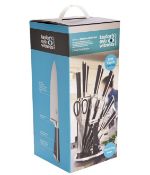 (112/R8) Knives & Knife Block Set. To Include: Taylor€™s Eye Witness Soft Touch 8 Piece Kitchen