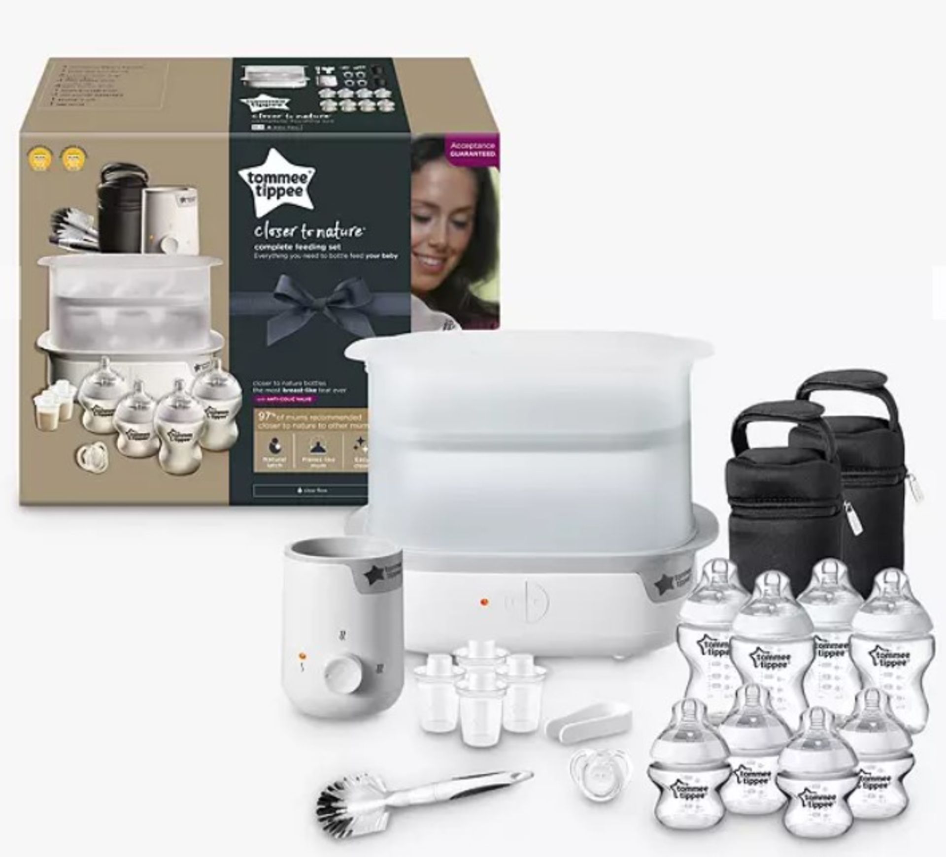 (82/R8) 2x Tommee Tippee Baby Items. 1x Complete Feeding Set White RRP £159.99. 1x Advanced El