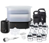 (76/R8) 2x Tommee Tippee Closer To Nature Complete Feeding Set Black RRP £159.99 Each.