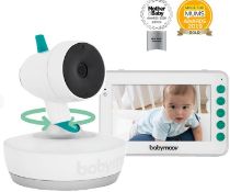 (65/7B) RRP £200. Mammas & Poppas Babymoov Yoo Care 300M 360 Deg Full Remote Video Baby Monitor