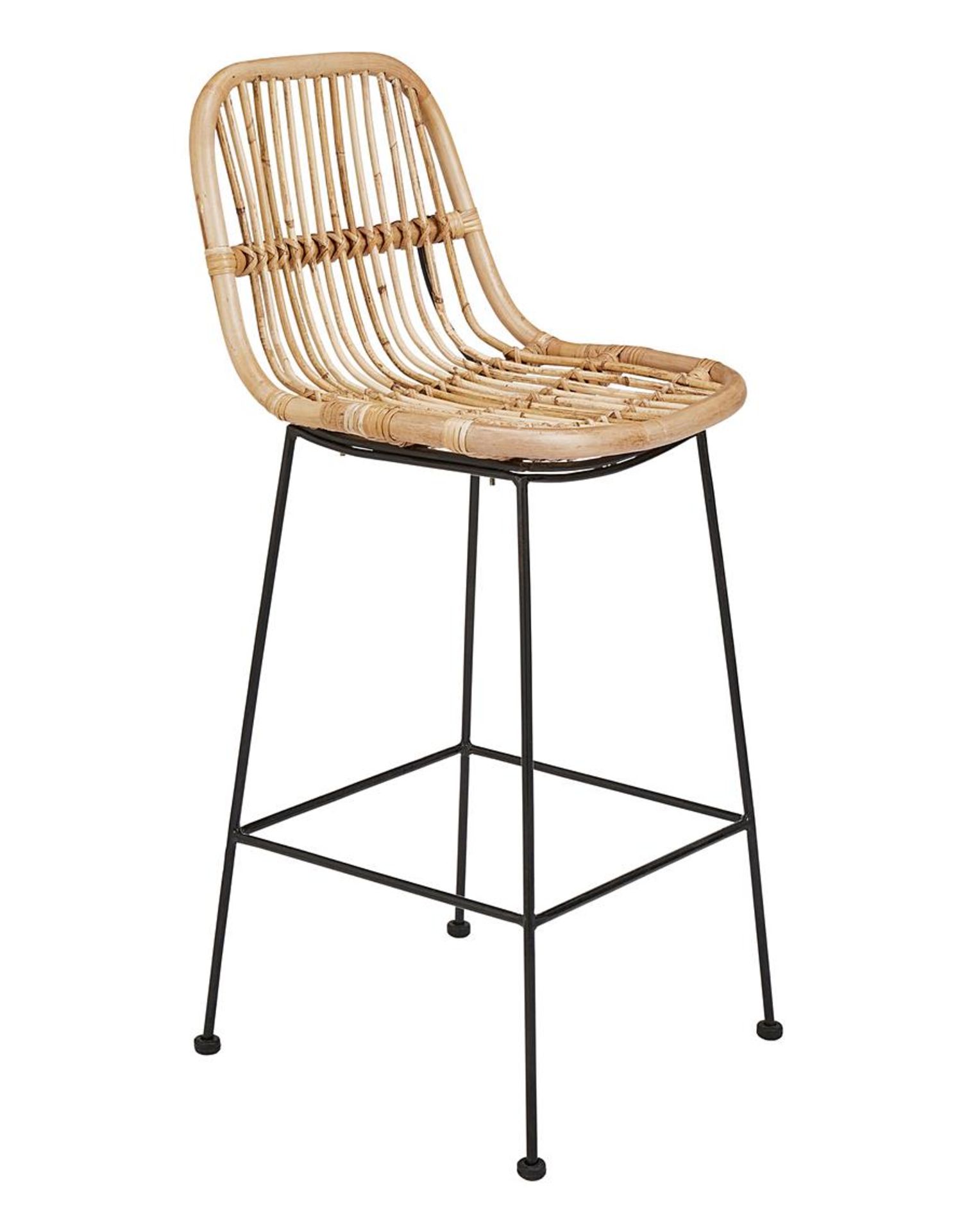 (185/5C) RRP £139.99. Aurora Rattan Barstool Natural (IX191PS). (H99 x W46 x D44cm). Seat Heigh - Image 2 of 3