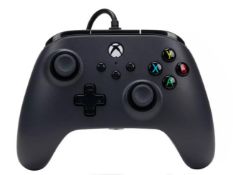 (21/9C) 4x PowerA Xbox Wired Controllers. 2x Black, 1x White €“ RRP £24.99 Each. 1x Enhanced Gr...