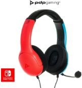 (16/9C) Nintendo Switch Lot €“ 5x Items. 2x PDP Gaming LVL40 Wired Stereo Gaming Headset RRP £2...
