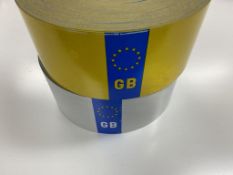 10 x Rolls of 3M Registration Plate Rolls SLGB322054/GLSB322055 (S125)