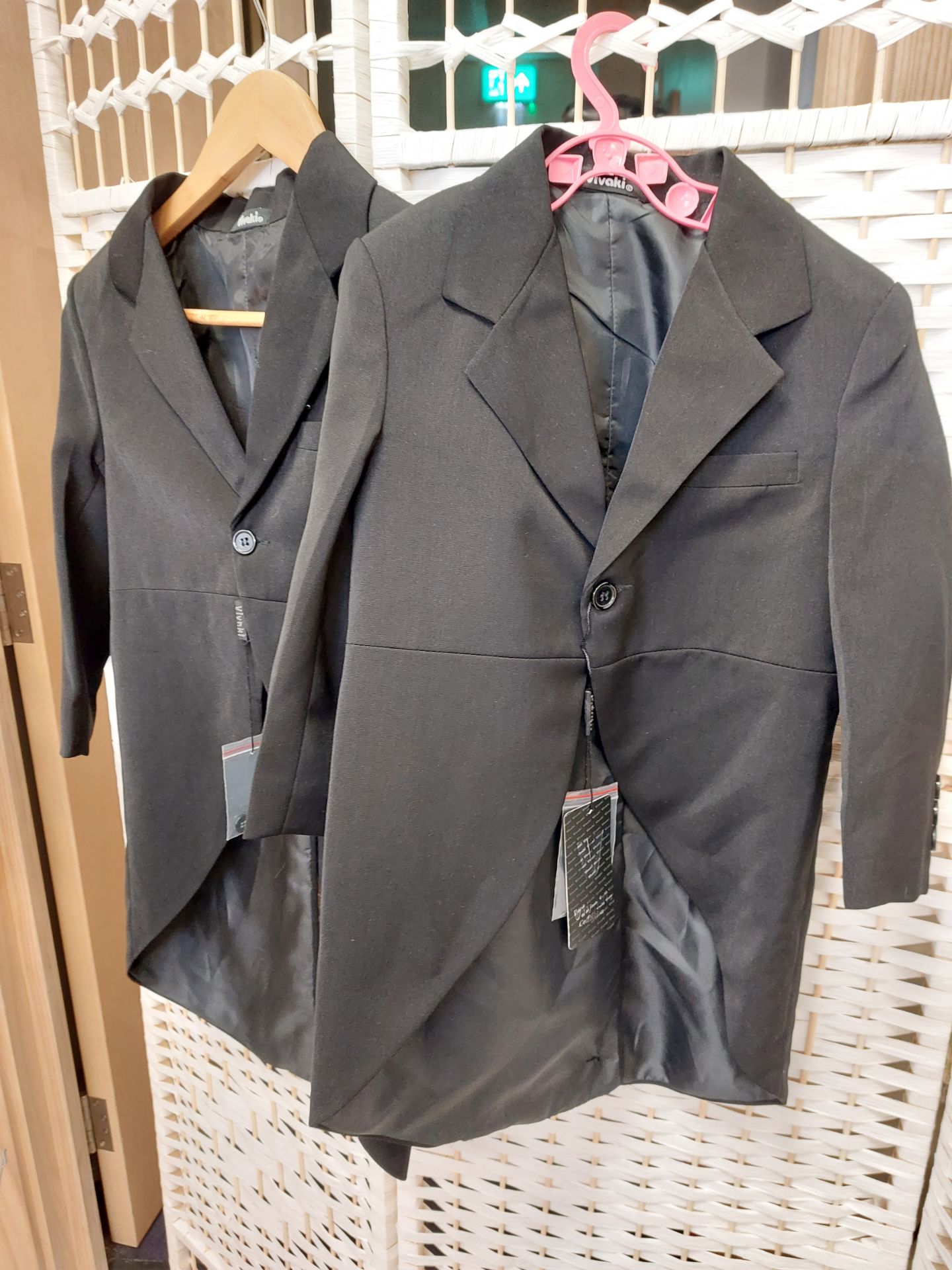 2 x Child's Grey Tailcoat Jackets New - Image 2 of 3