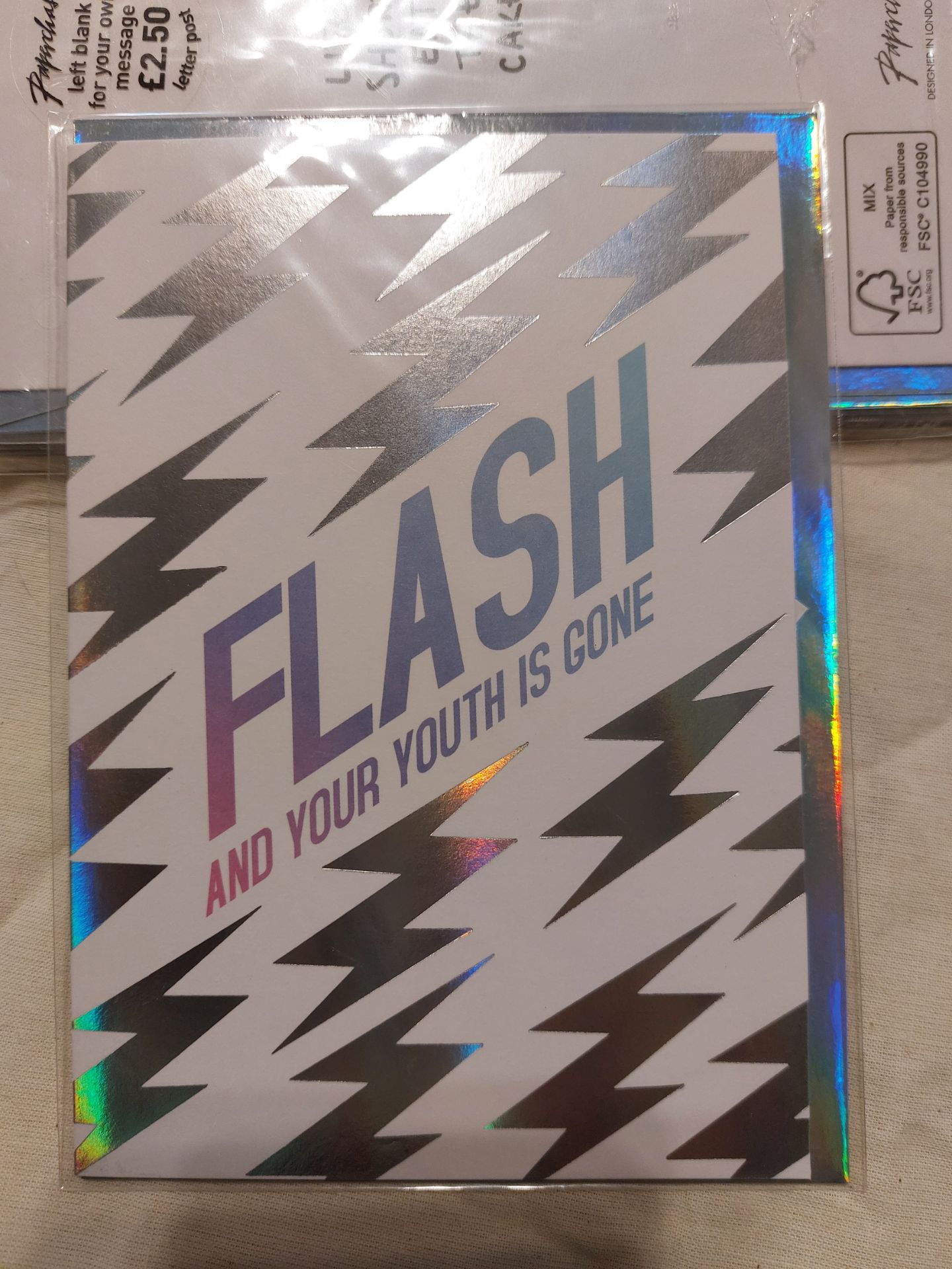Flash and Your Youth Is Gone Cards. Box of 60